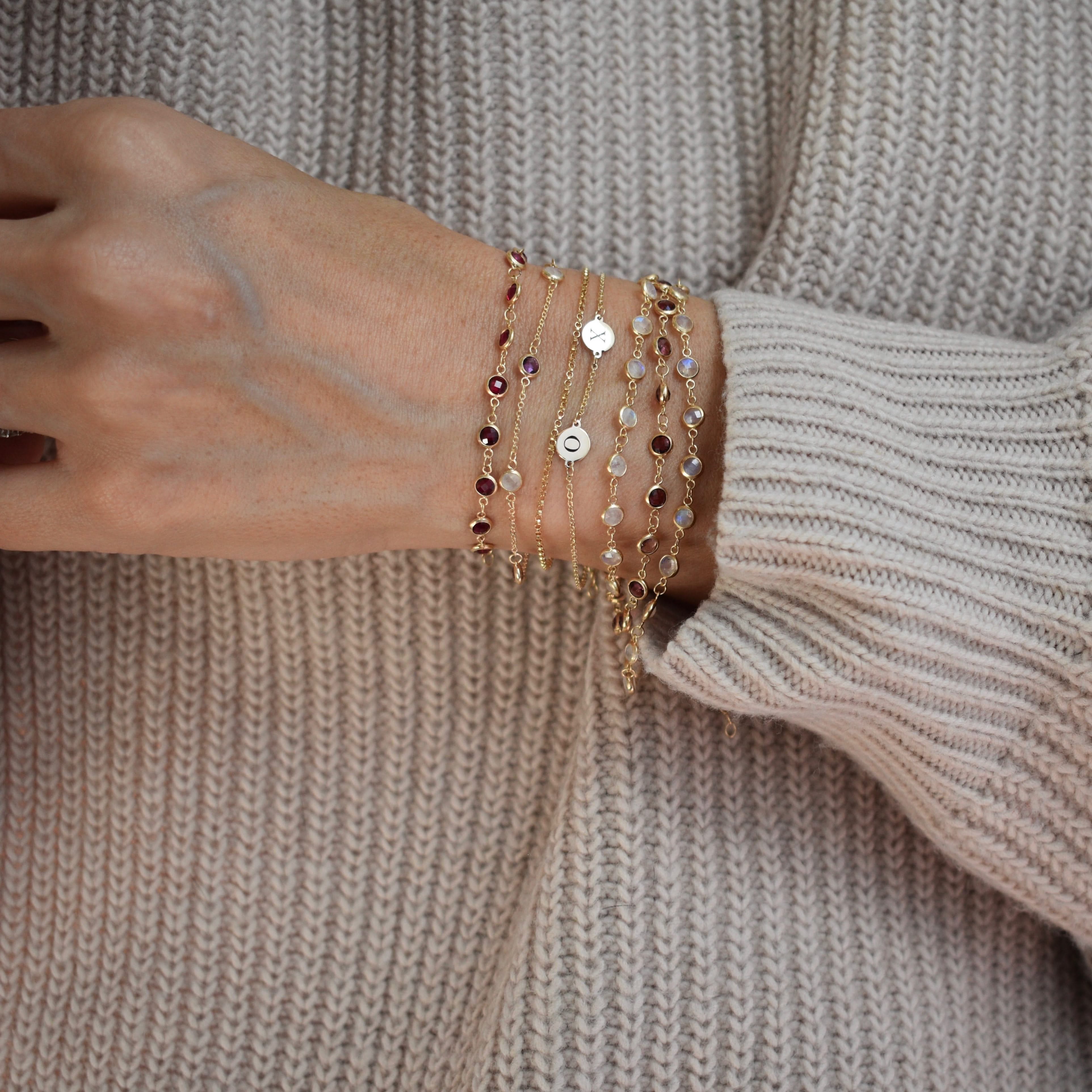 XOXO Ruby Bracelet in 14k Gold - Image 2