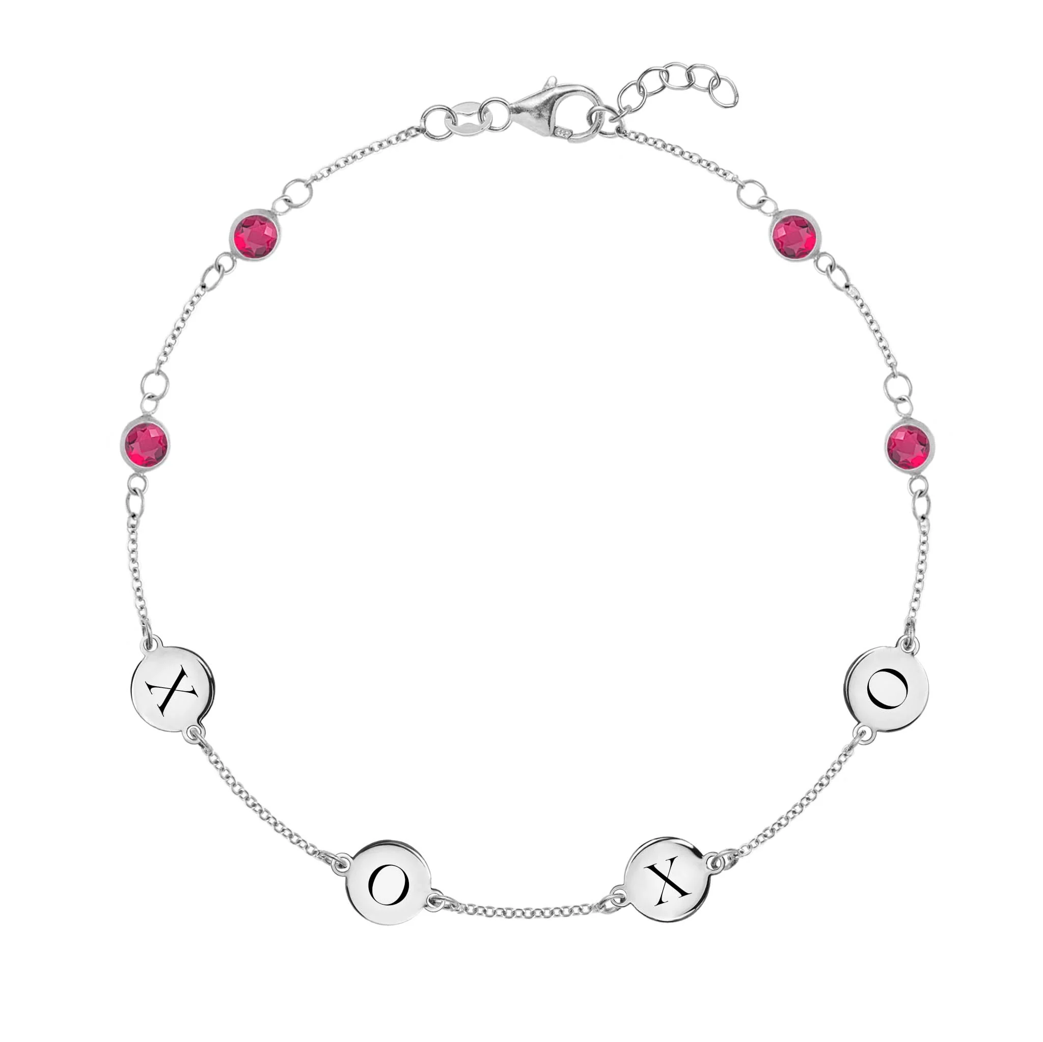 XOXO Ruby Bracelet in 14k Gold - Image 5